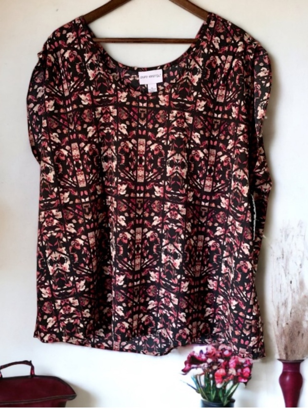 Pure Energy Abstract Sleeveless Top Size 3X - Picture 7 of 10